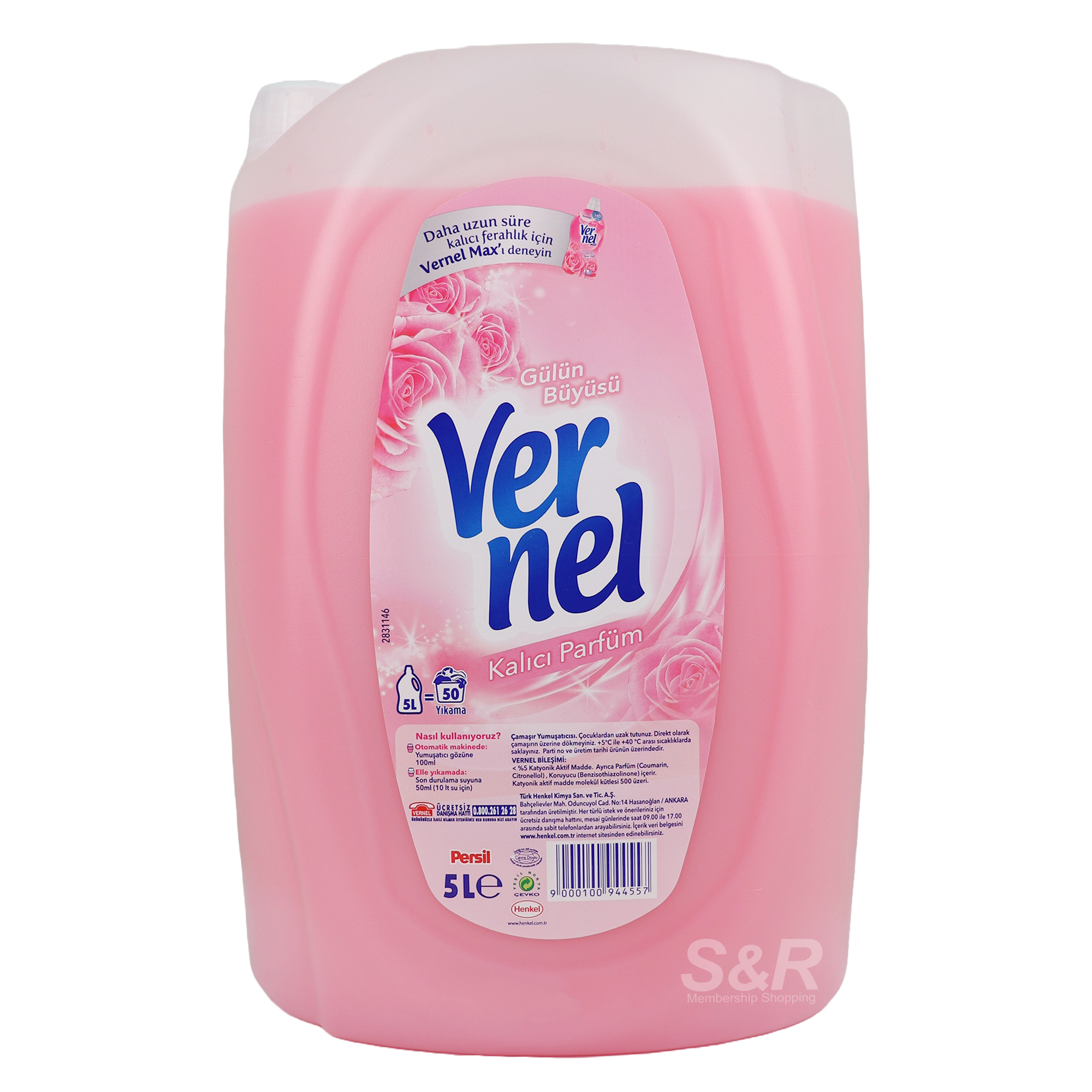 Vernel Fabric Softener Fresh Rose 5L